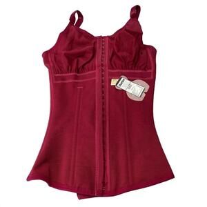 NEW TRIBUTO women's thin strap vest with bra in red
